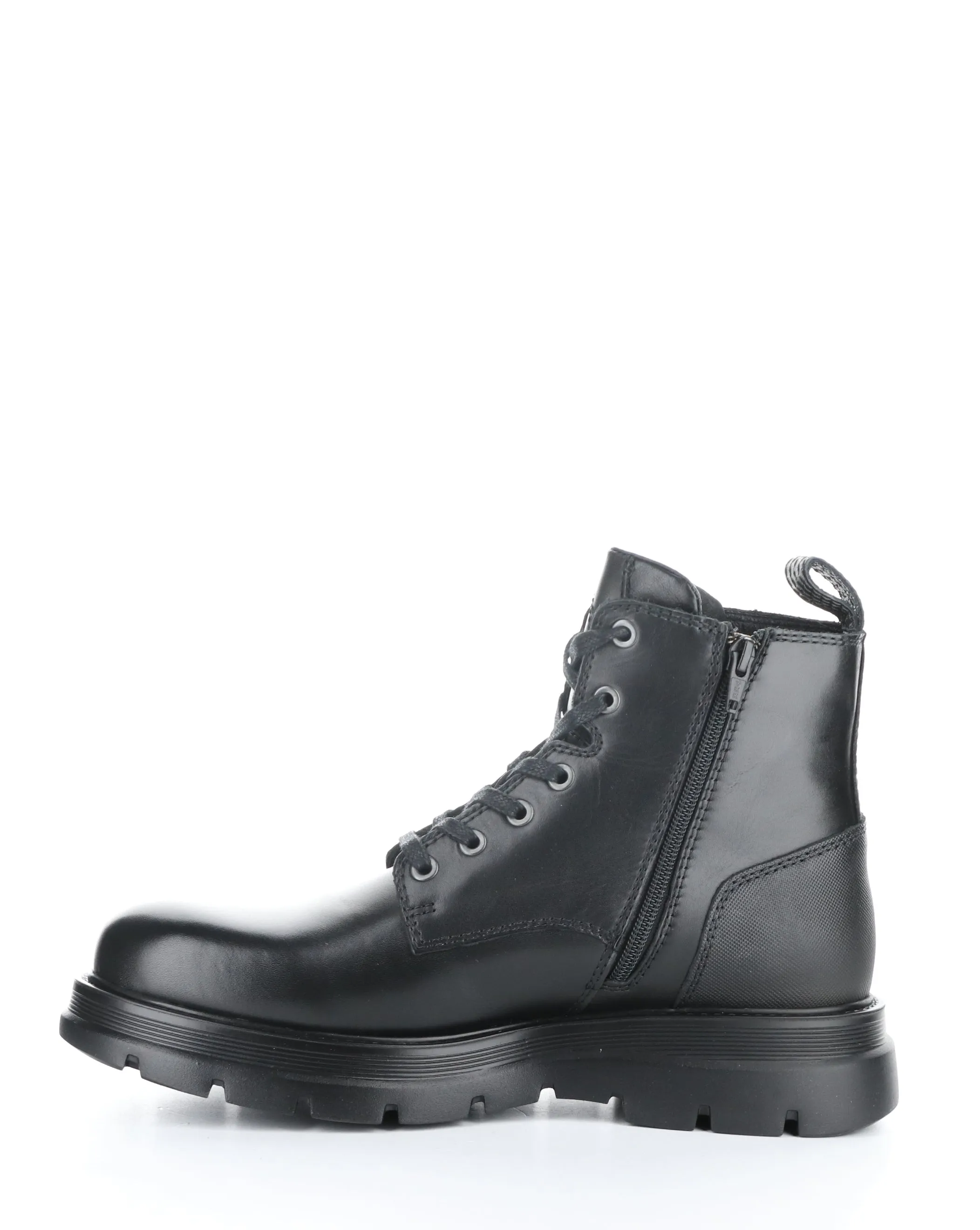 11759 BLACK Round Toe Boots