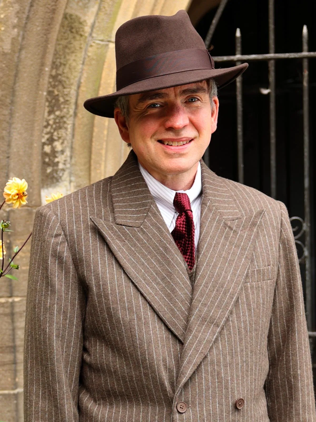 1940s Look Brown Pure Wool Fedora