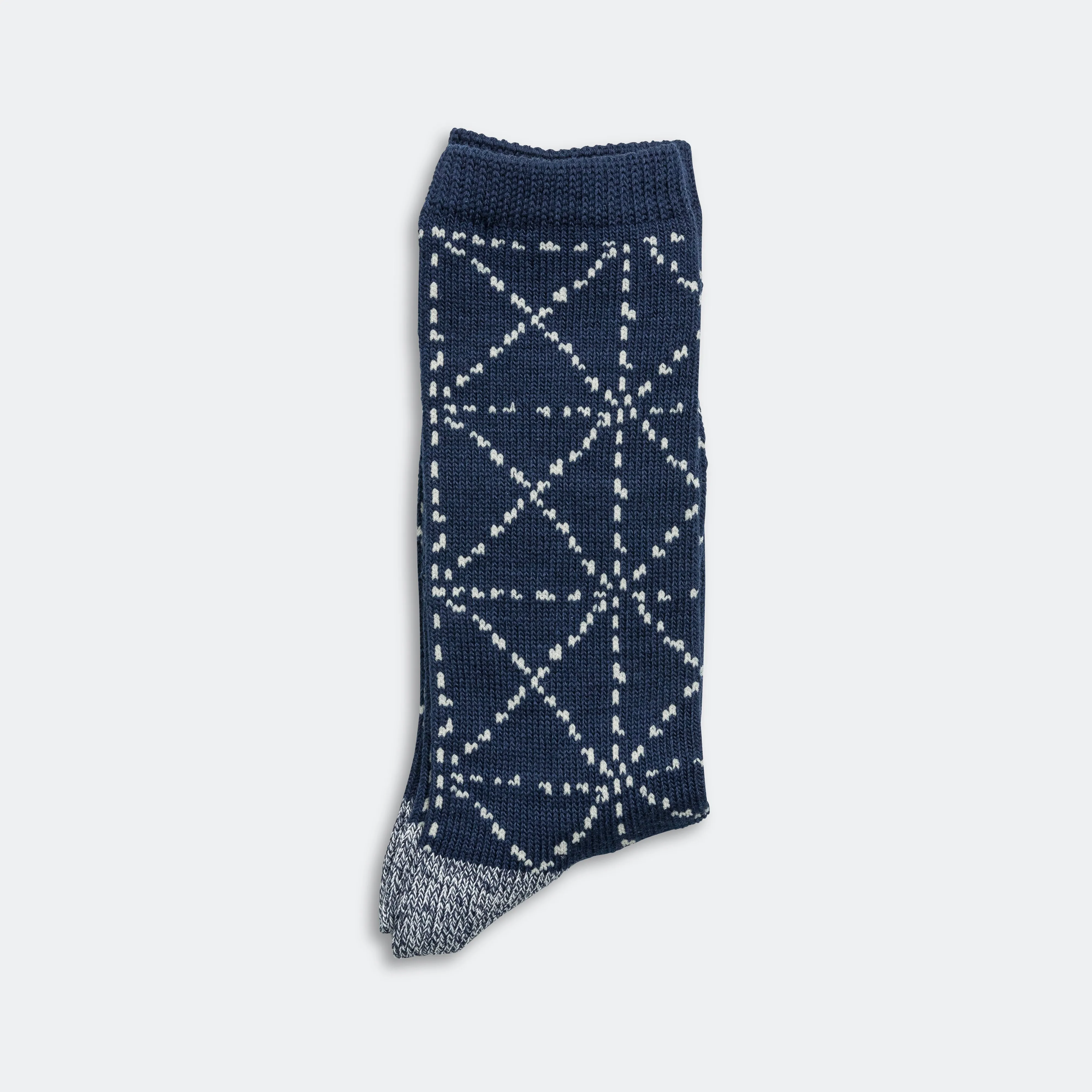 84 Yarns SASHIKO Socks - Navy