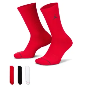 Air Jordan Everyday Crew Socks 3 Pairs (Multi-Color)