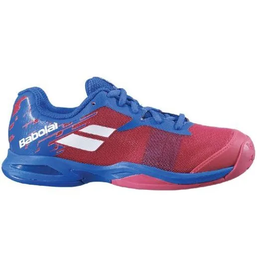 Babolat Jet All Court Kids & Women Red Estate Blue Handball Volleyball Tennis Shoes