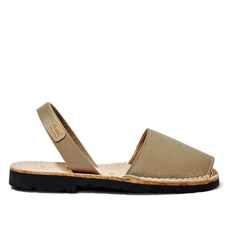 Basic Open Toe Leather Menorcan Sandal For Kids - Iker 1097 Tuscany