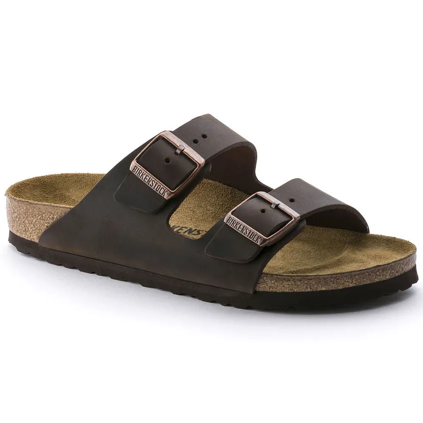 'Birkenstock' Men's Arizona Oiled Leather Sandal - Habana