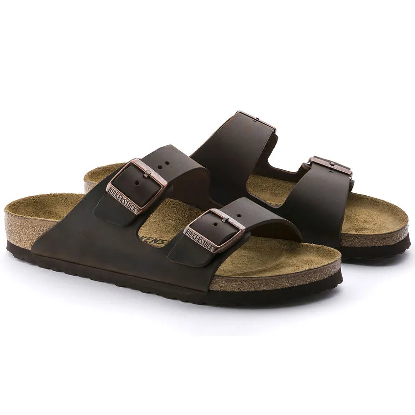 'Birkenstock' Men's Arizona Oiled Leather Sandal - Habana