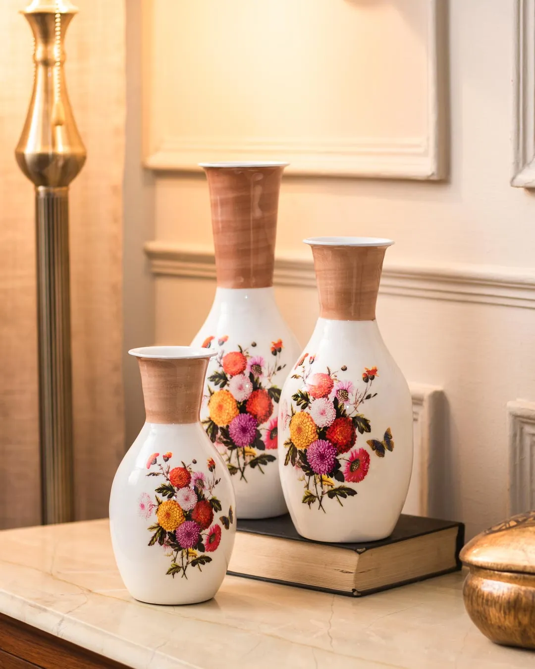 Blossom Decorative Vases - Set of 3