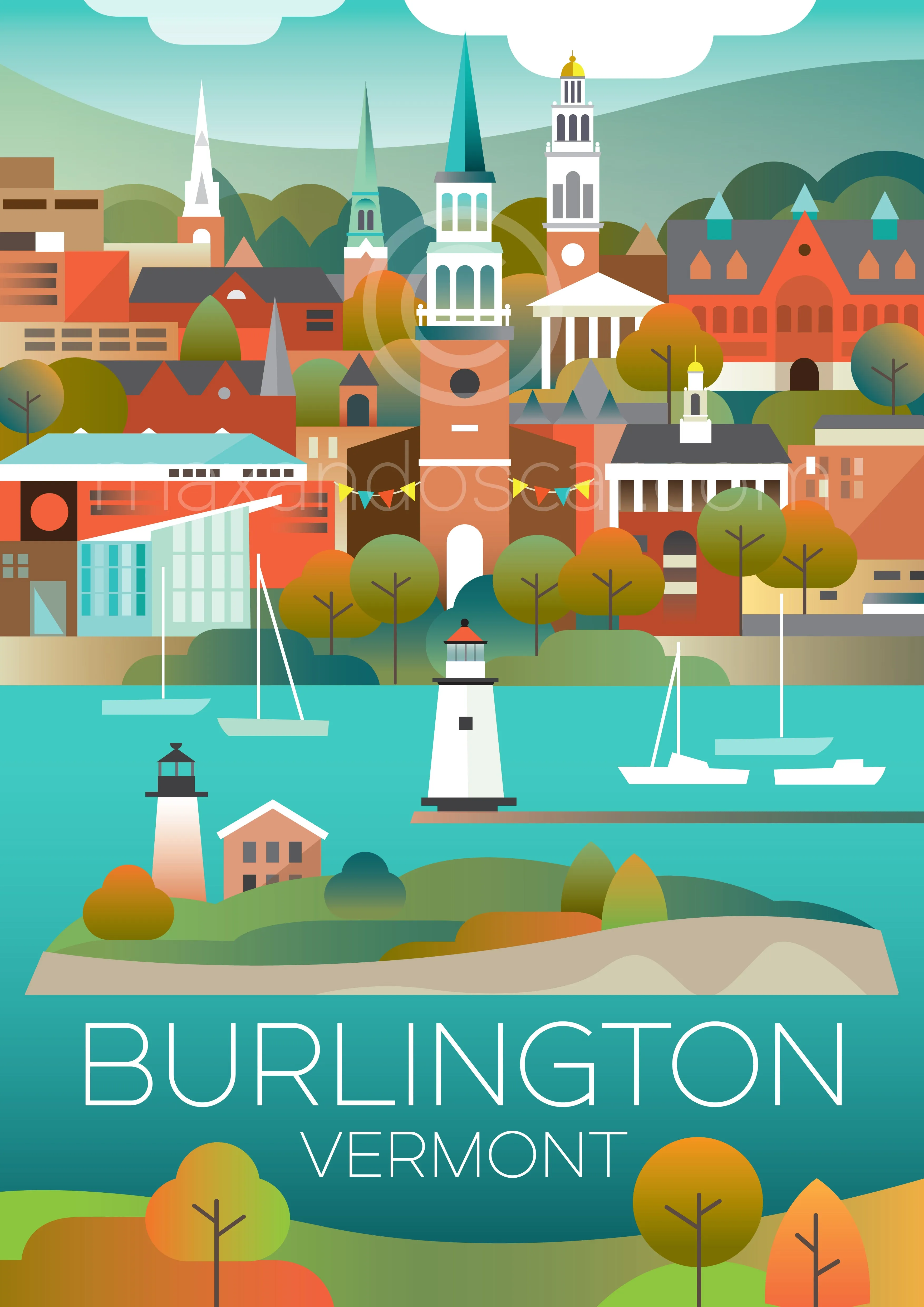 BURLINGTON, VERMONT POSTCARD