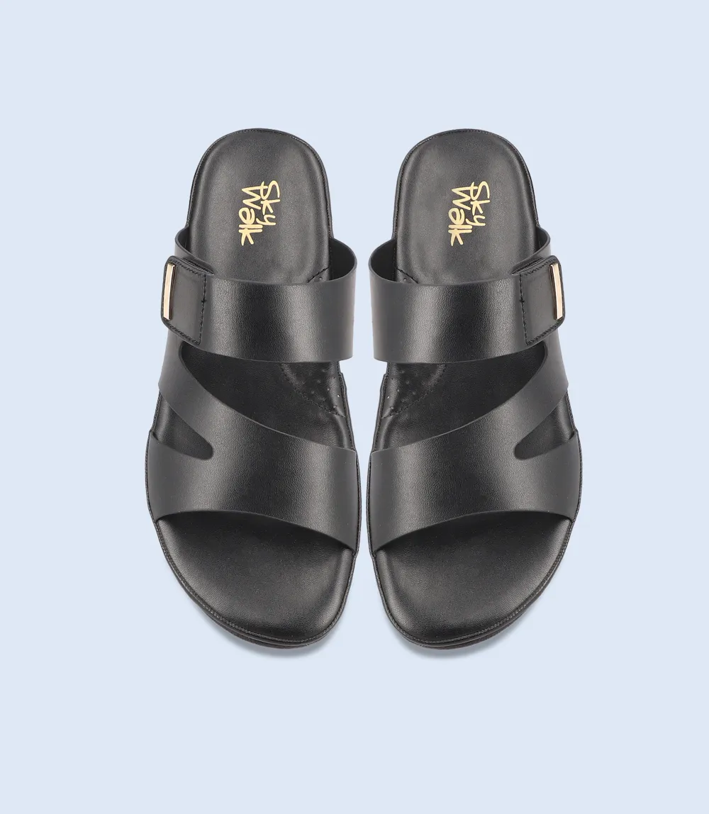 BW7061-BLACK-Women Comfort Slipper