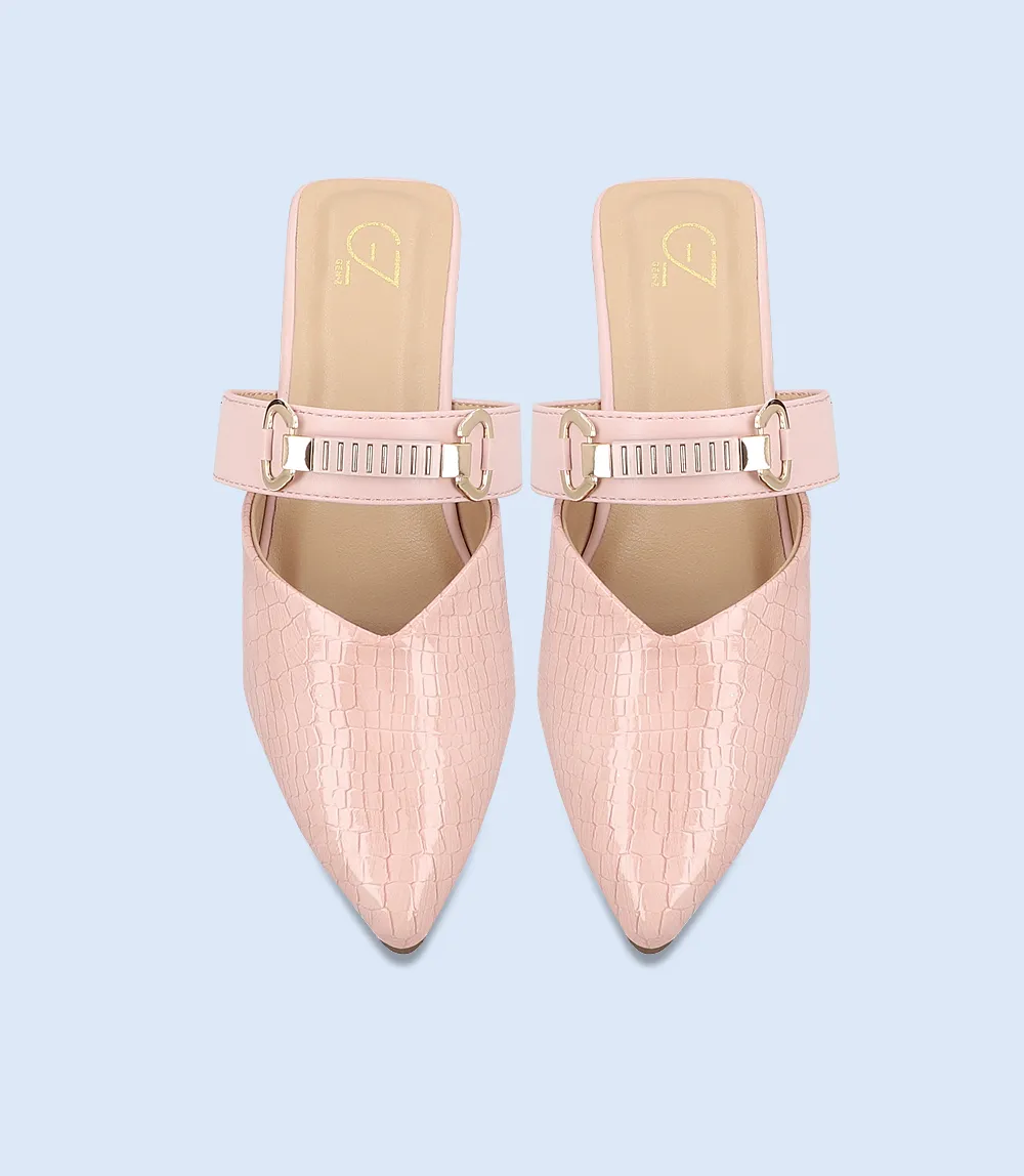 BW8158-TEA PINK-Women Casual Mules