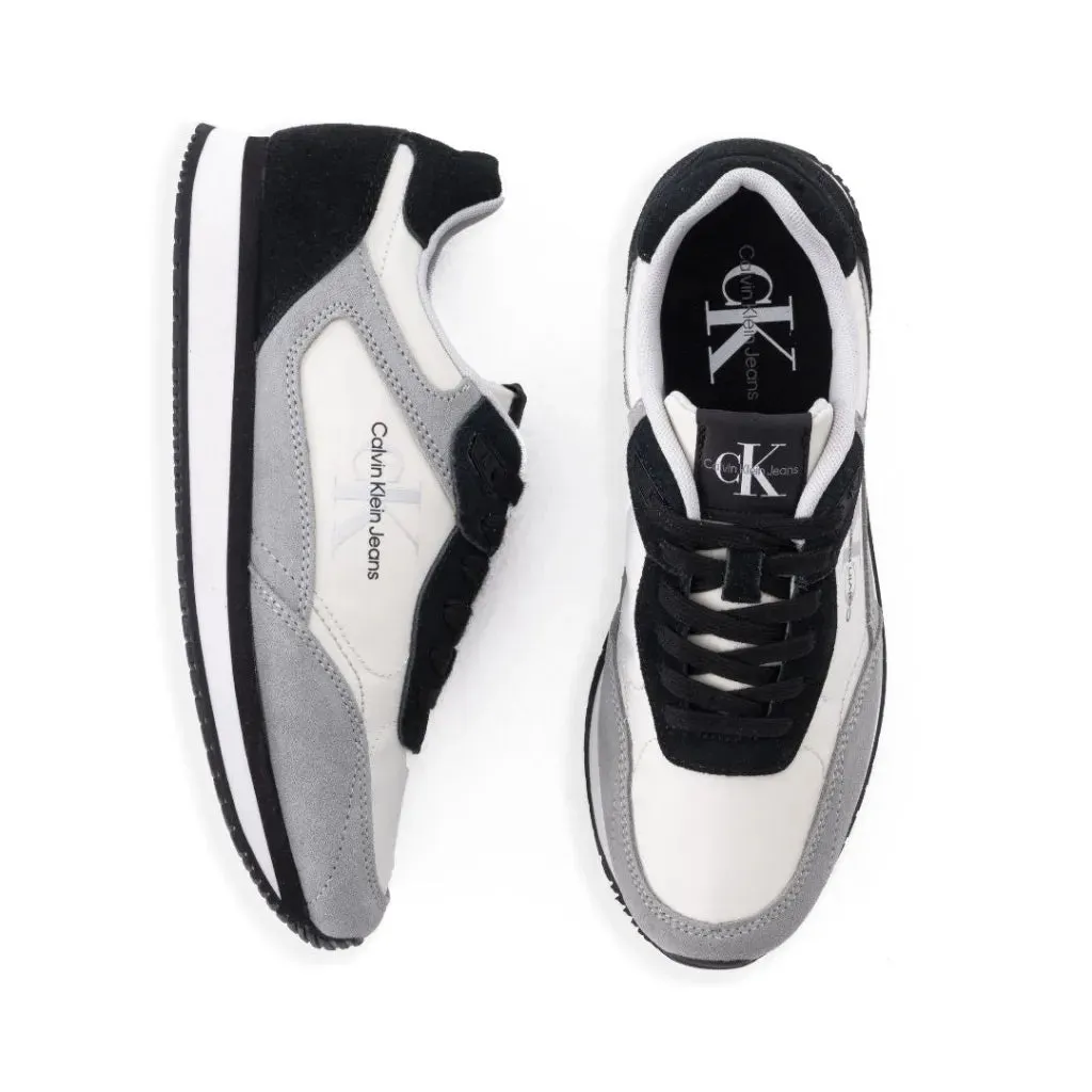 Calvin Klein Jeans Retro Runner Laceup Trainer Women - WHTGRY