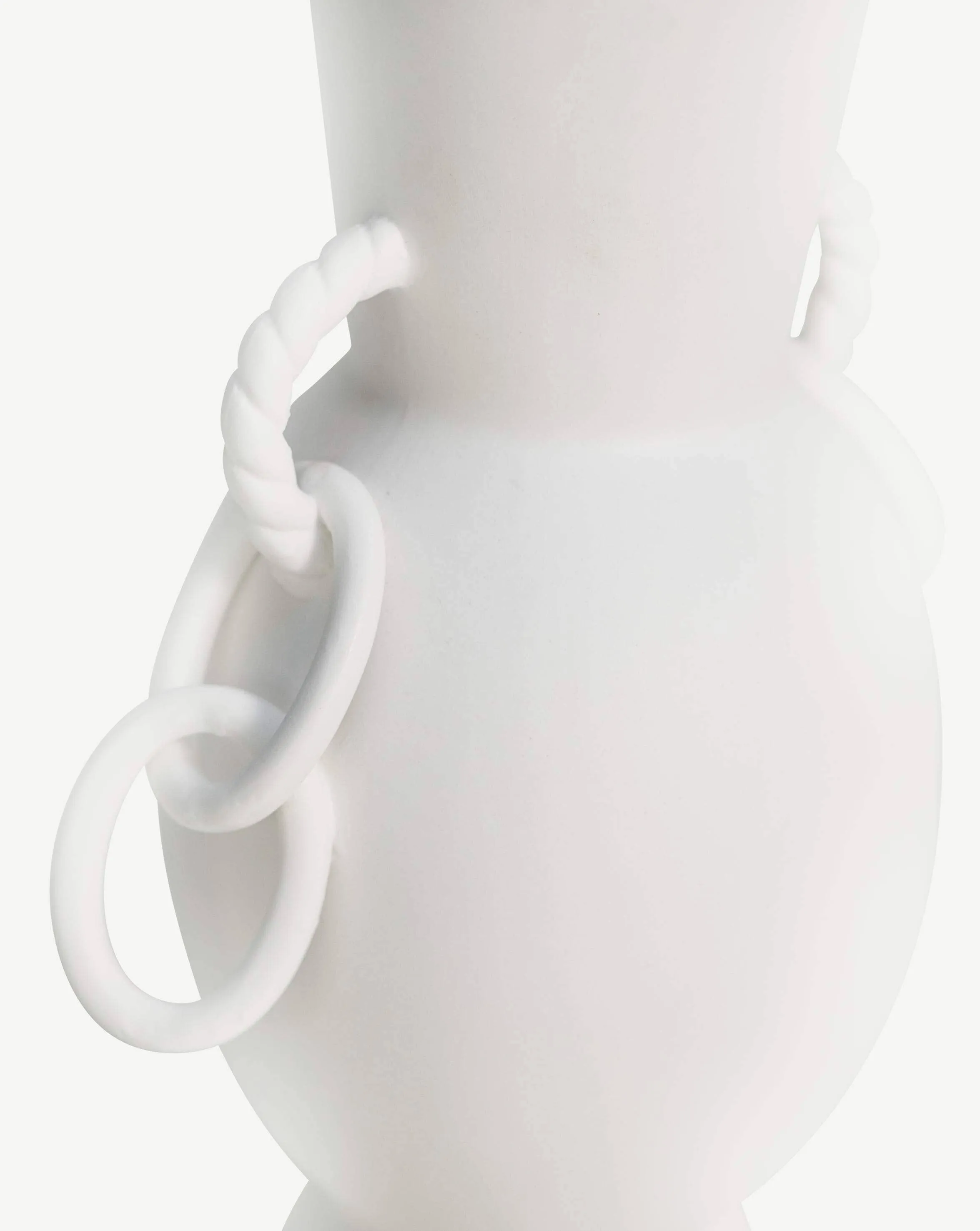 Chain Reaction Ceramic Vase | Ceramic/White