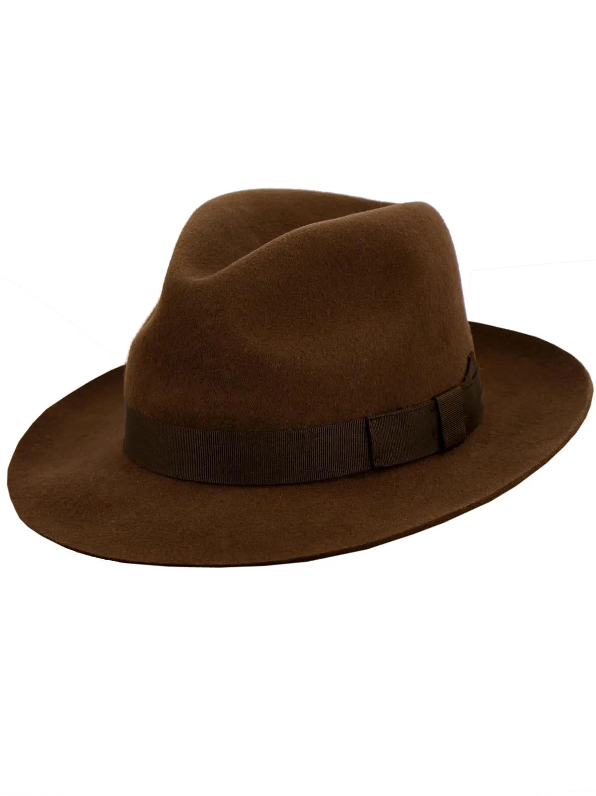 Chocolate Brown Goodwood 50s Style Fedora Hat