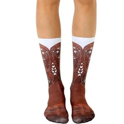 Cowboy Boot Unisex Crew Sock