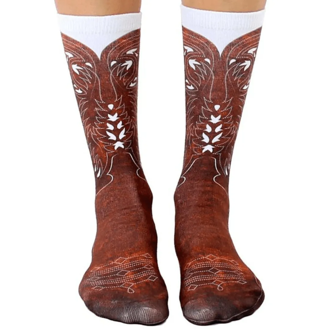 Cowboy Boot Unisex Crew Sock