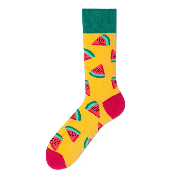 Crew Socks | Mismatched Socks - Watermelon