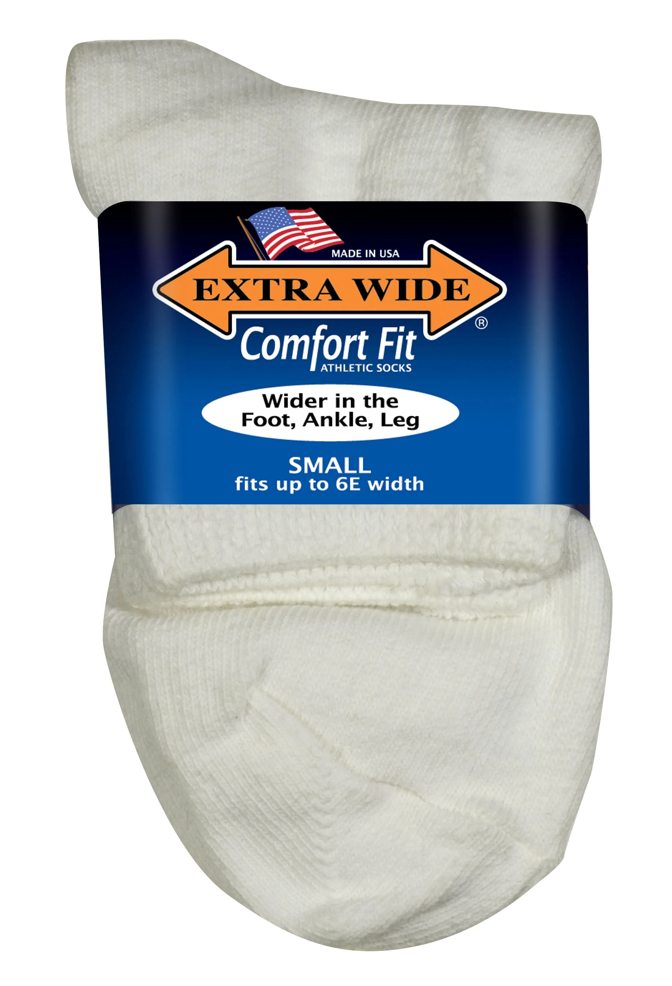 Extra Wide Athletic Quarter Sock