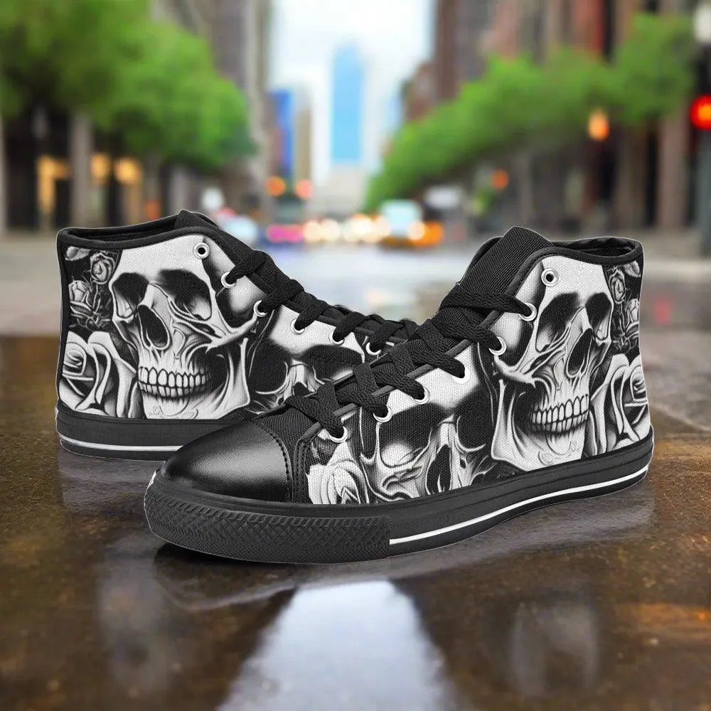 Grey Skulls & Roses Women