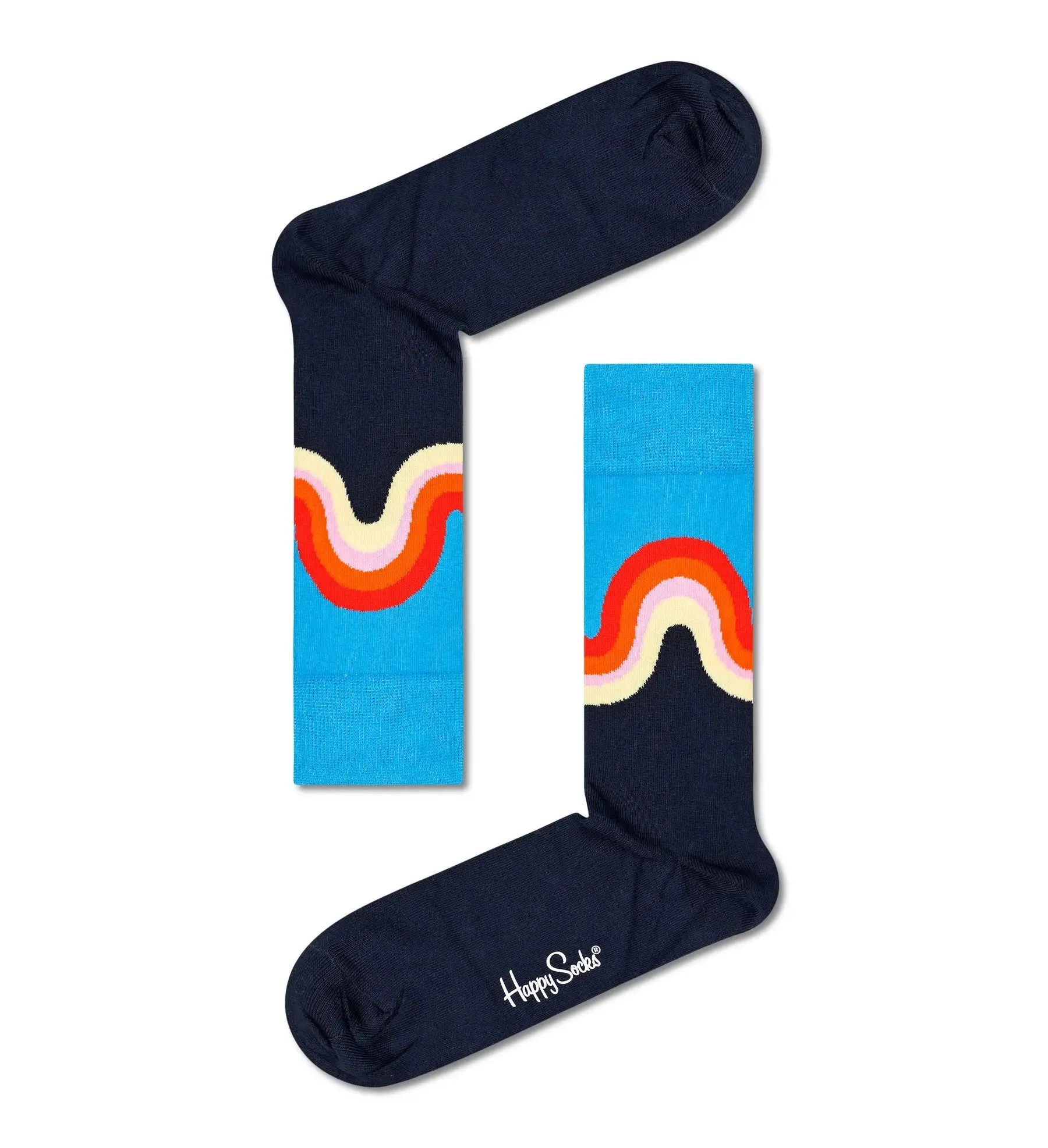 Happy Socks 'Navy' Crew Sock Gift Set (4-Pairs)