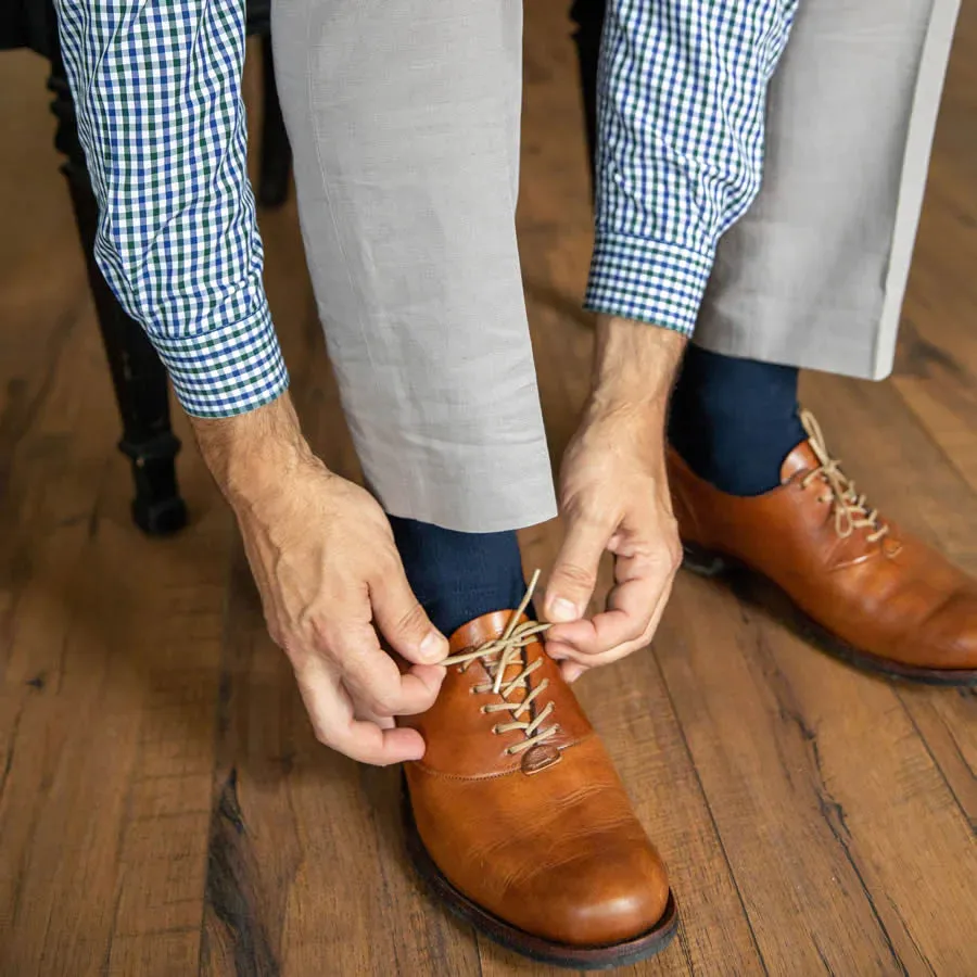 Loose Fit Stays Up Mid-Calf Dress Socks