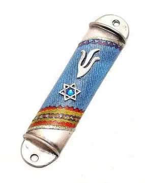 Metal Mezuzah in Silver Plated Hands Made By Lili Art Design #4