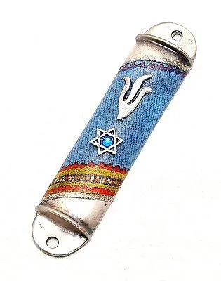 Metal Mezuzah in Silver Plated Hands Made By Lili Art Design #4