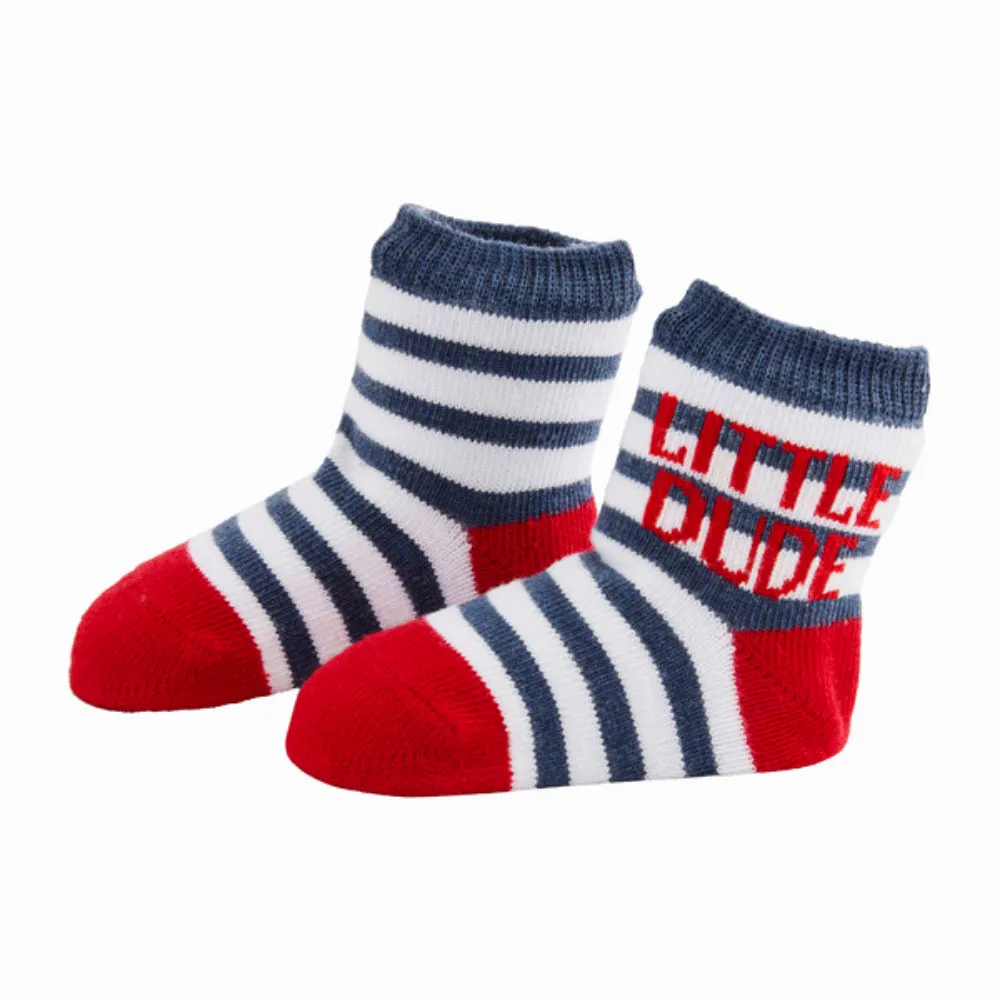 Mud Pie Little Dude Striped Socks