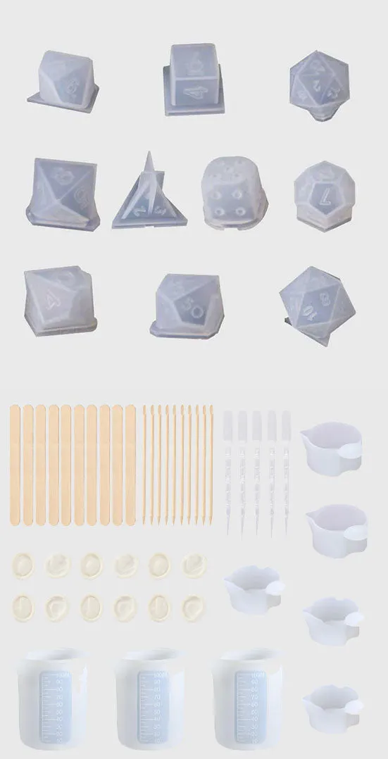 Polyhedral Dice Set Molds