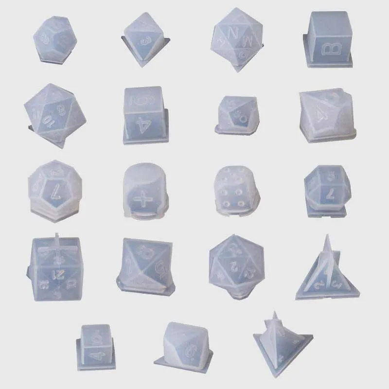 Polyhedral Dice Set Molds