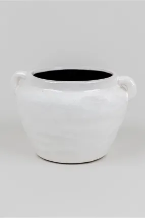 Pottery Planter With Handles