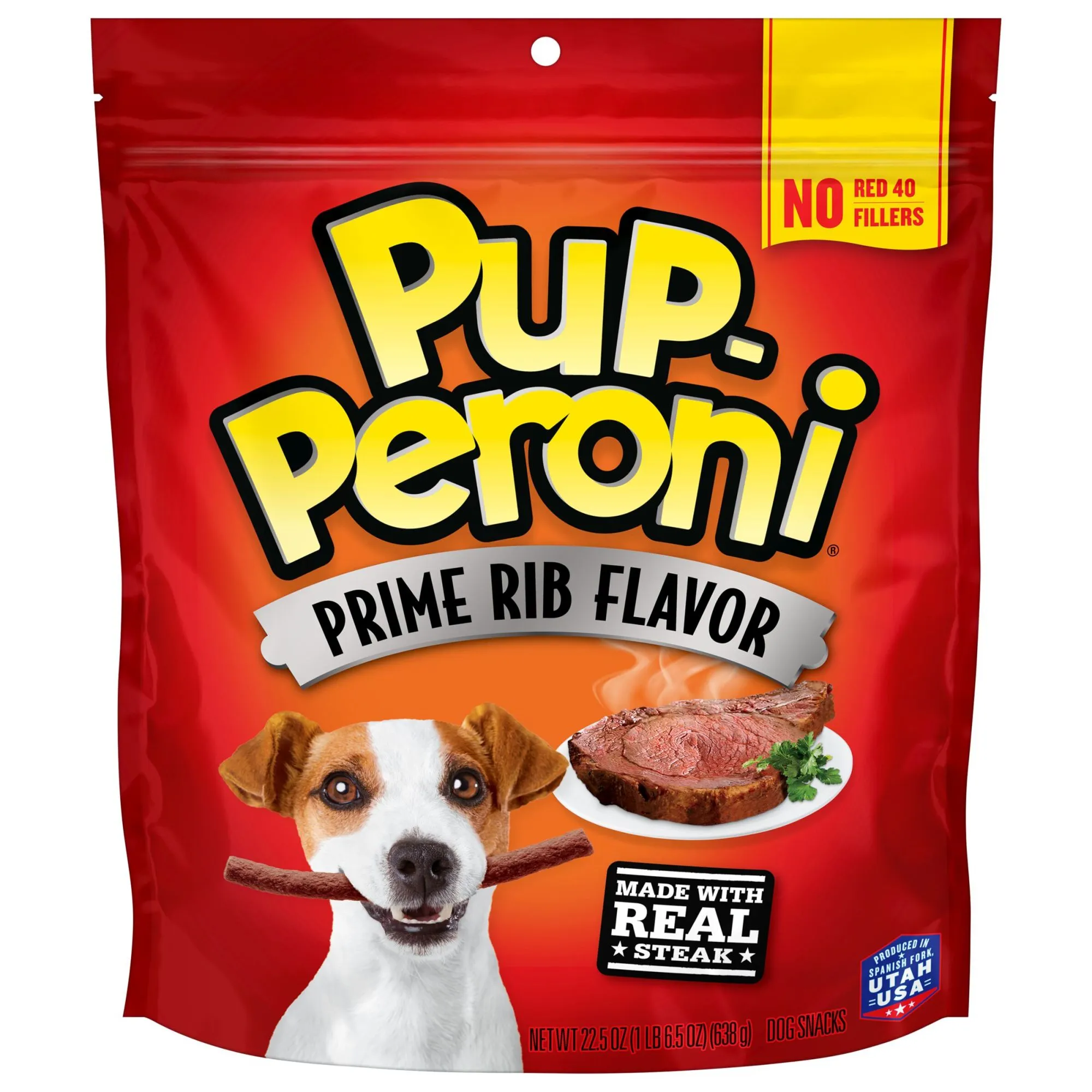 Pup-Peroni Prime Rib Flavor Dog Treats, 22.5oz Bag