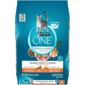 Purina ONE Tender Selects Blend Real Chicken Dry Cat Food