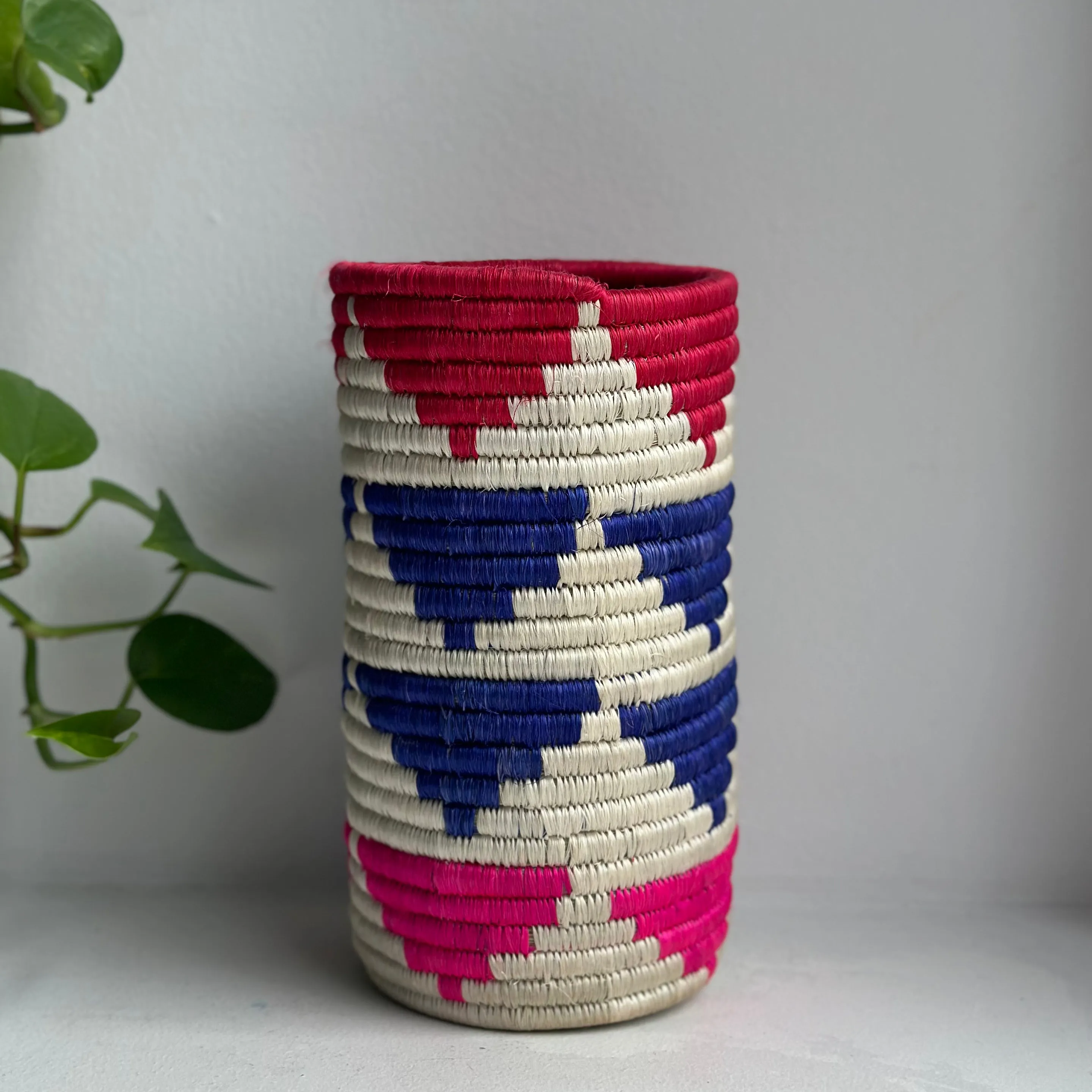 Pyramids Woven Vase (click for more colors)