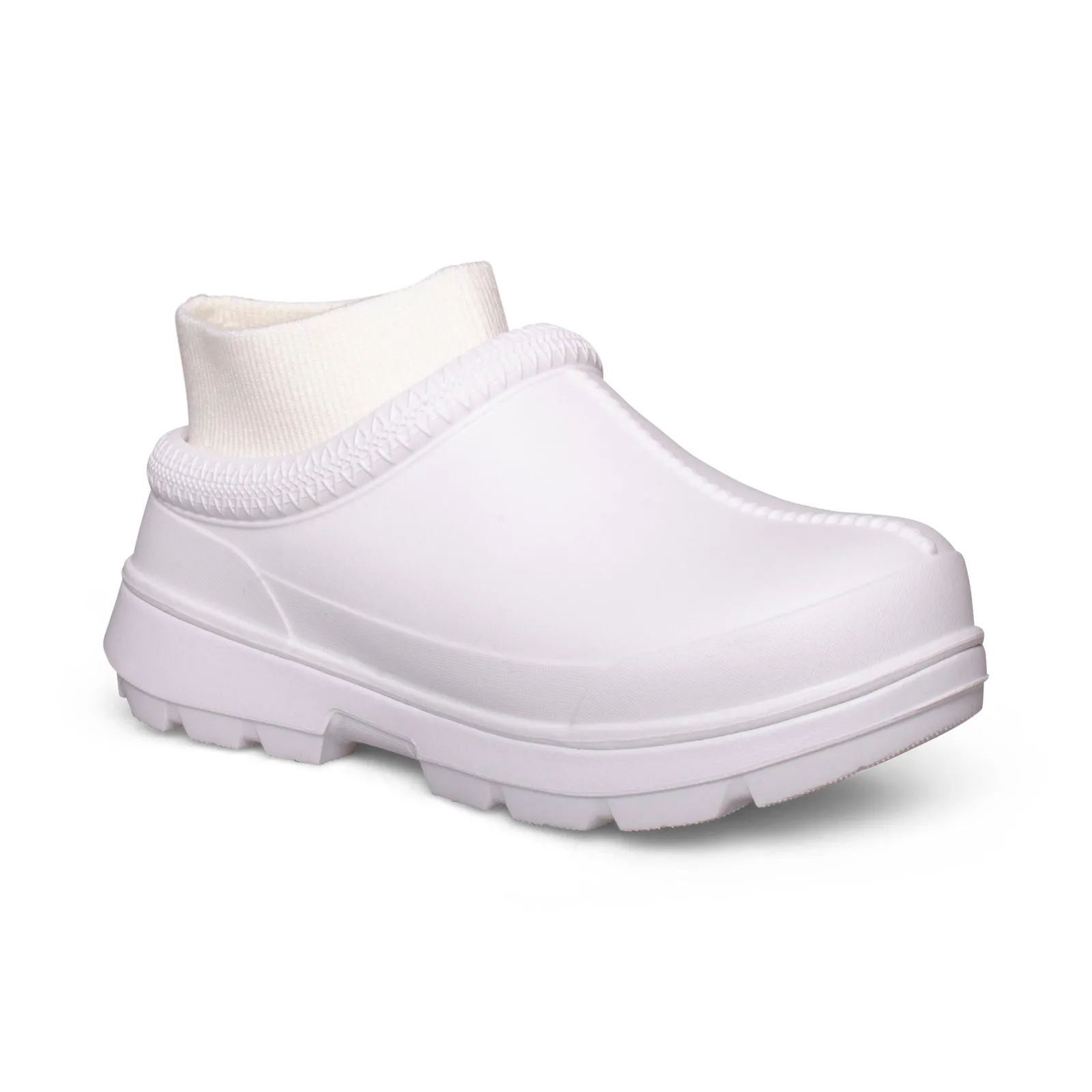 UGG Tasman X Bright White Rain Clog Shoes - Women's