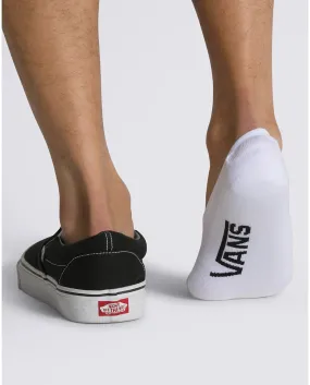 VANS UNISEX CLASSIC NO SHOW WHITE SOCKS (3PAIRS)