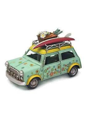 Vintage Car Floral - Green