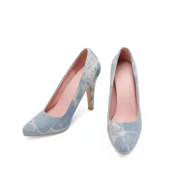 Women's Pointed Toe Tie Dye High Heel Pumps