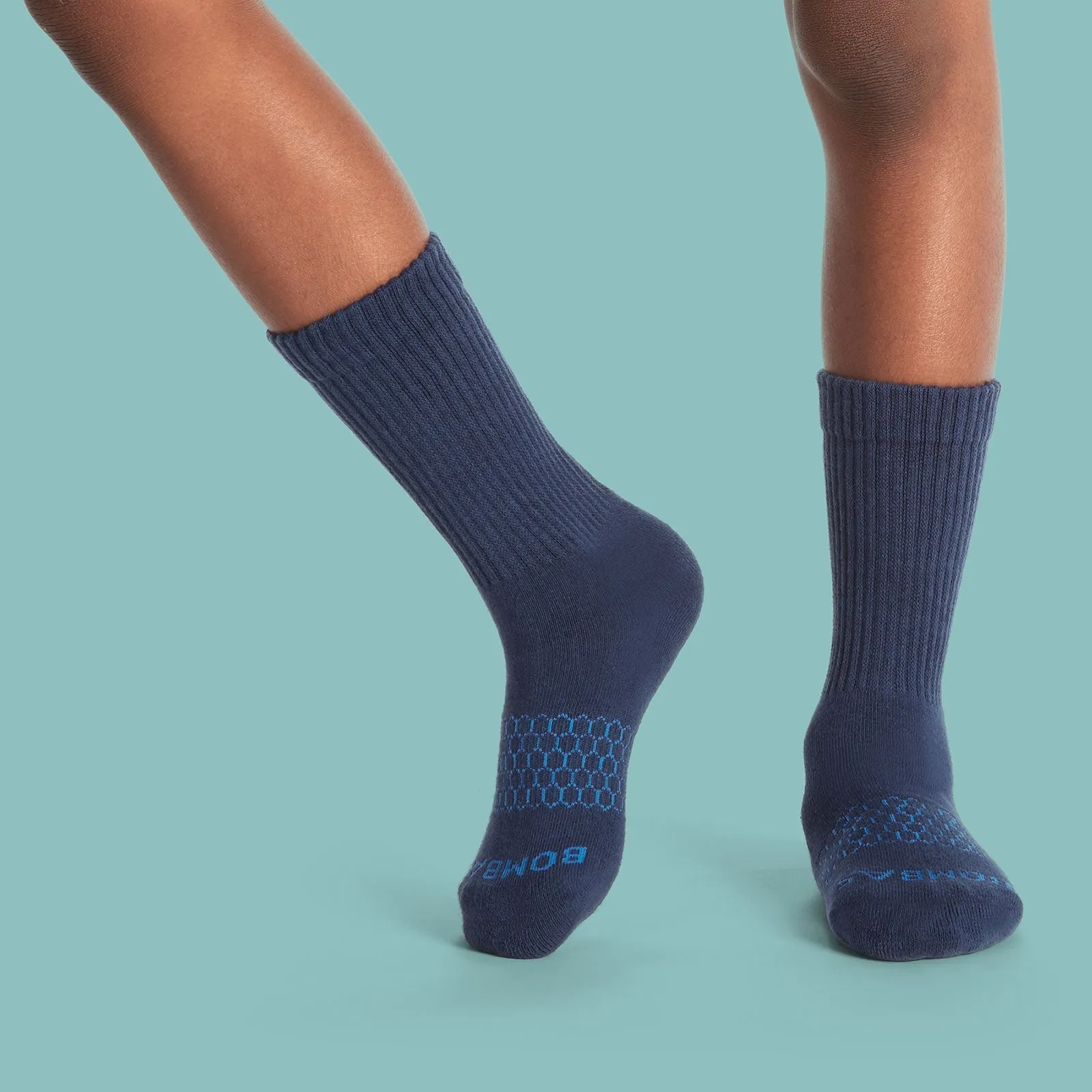 Youth Solid Calf Sock 8-Pack