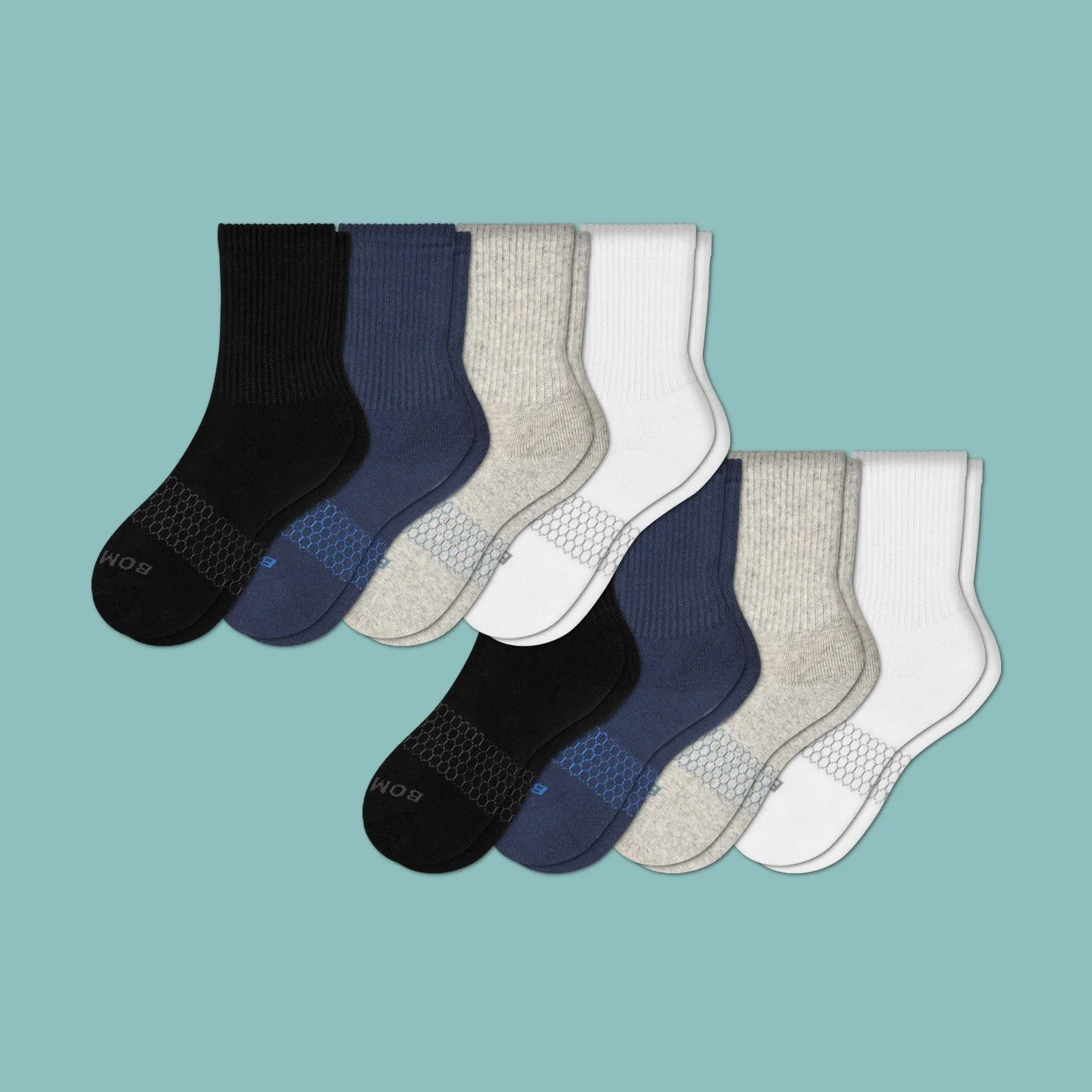 Youth Solid Calf Sock 8-Pack