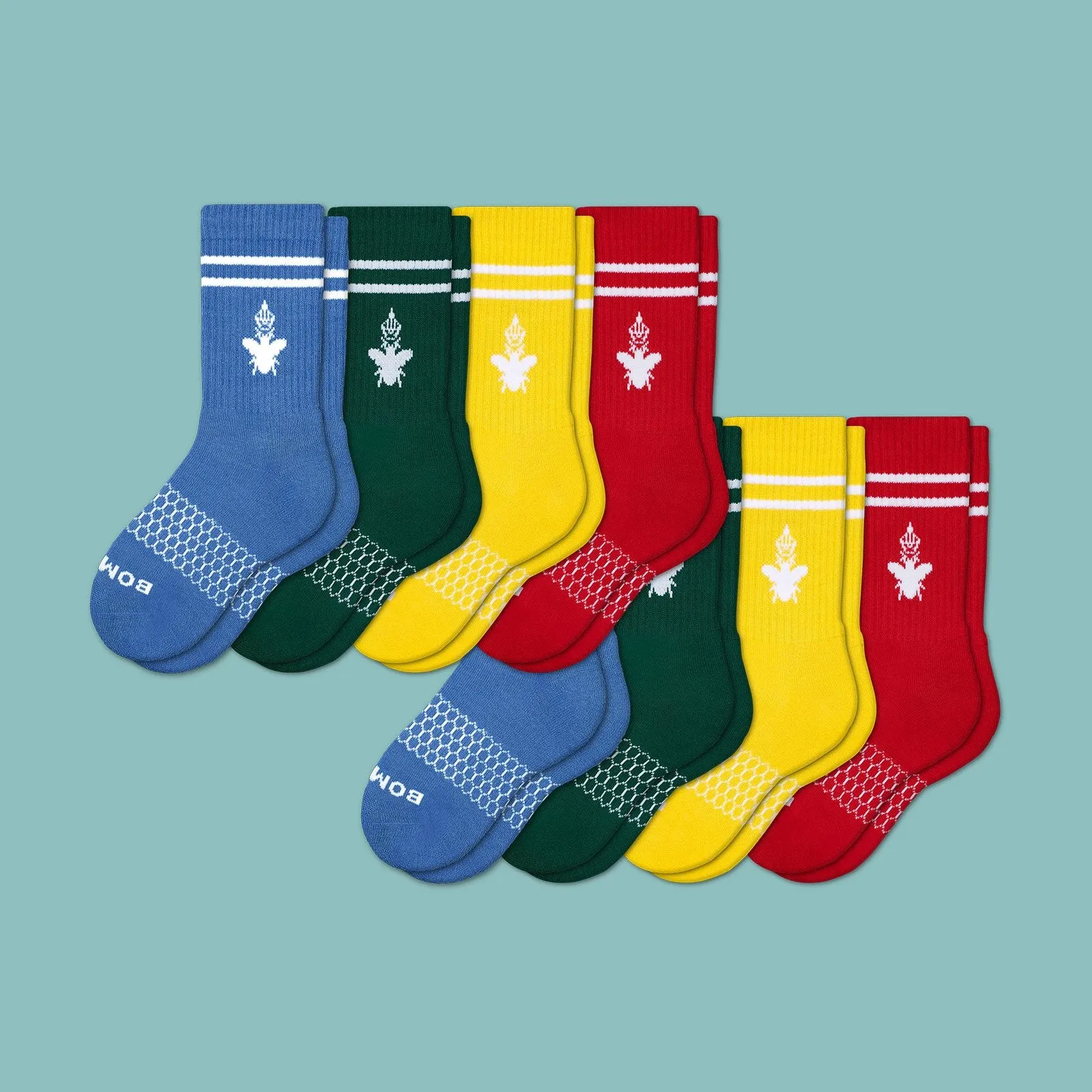 Youth Solid Calf Sock 8-Pack