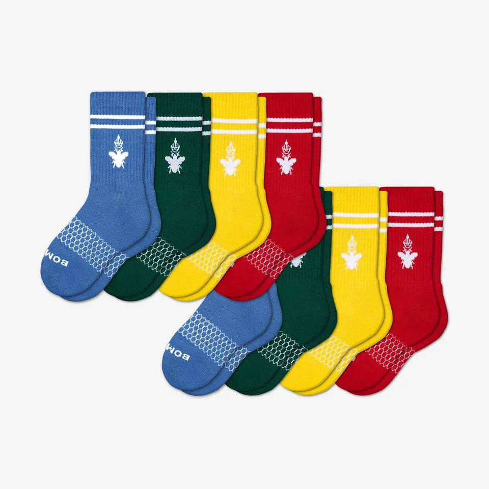 Youth Solid Calf Sock 8-Pack