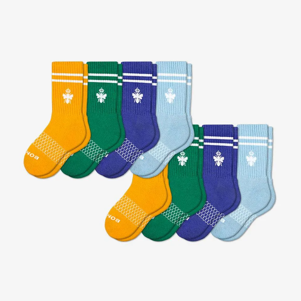 Youth Solid Calf Sock 8-Pack